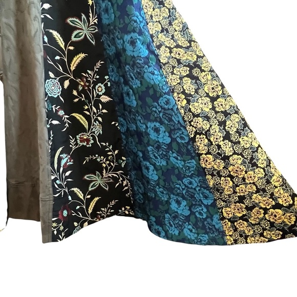 NWOT Anthropologie Floral Patchwork Sweetheart Strapless A Line Midi Dress SZ 6 - Picture 10 of 16